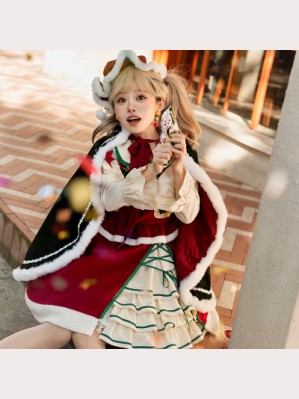 Snow Night Theater Christmas Lolita Dress OP by With Puji (WJ147)